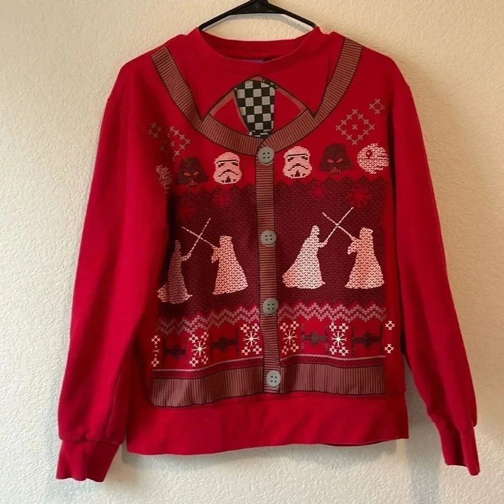 Stars wars ugly Christmas sweatshirt Small - Picture 1 of 7